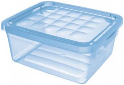 Curver - Caja para Ropa y Textil 10L. - Con Tapa - Color Cristal: Amazon.es: Hogar