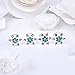 Jovono Boho Hair Clips Blue Crystal Headpieces Wedding Hair Accerssories for Women and Girls(4PCS)
