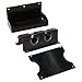Double Holder for Cargo Bar Load Locks | Classic Rod Carrier, Bolt-on to Truck/Trailer/Warehouse/Garage Walls | 2-Piece: Restraint + Bottom Foot Protector