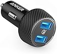 Car Charger, Anker Quick Charge 3.0 39W Dual USB Car Charger Adapter, PowerDrive Speed 2 for Galaxy S10/S9/S8/S7/S6/Plus, Note 9, Poweriq for iPhone 11/XS/Max/XR/X/8/7, Ipad Pro, LG, Nexus, and More