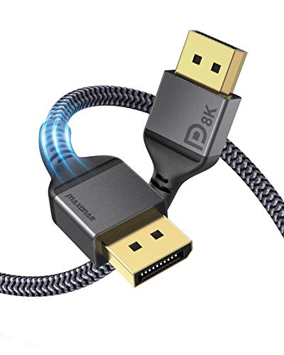 ایگرد | قیمت و خرید DisplayPort Cable 1.4, Maxonar 8K 6.6Ft/ 2M Displayport  Cable (8K@60Hz 7680x4320, 4K@240Hz, 2K@144Hz) VESA Certified HBR3 High  Speed DP to DP Cable Cord for PC, Laptop, TV