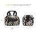 Fit & Fresh Insulated Lunch Bag, Downtown Black Helix Damask