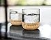 LA JOLIE MUSE Drinking Glasses Tumblers Cups 4 Pack, Premium Drinkware Set Gold Plated, Party Gifts
