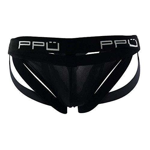 PPU 1305 Multi-Strap Jockstrap Color Black Size M