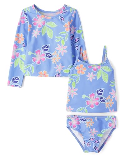 The Children's Place,Baby Girls,and Toddler Long Sleeve Rashguard and Tankini S…