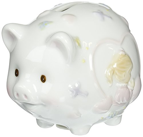 Cosmos 2036 Fine Porcelain Praying Girl Piggy Bank, 4-1/2-Inch