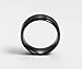 Couples 8mm Wedding Bands, Stainless Steel Ring, Mens Black Rings Womens, Size 10.5