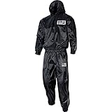 TITLE Pro Hooded Sauna Suit, Medium, Black