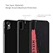 Fashion Yeezy Case for iPhone Xs Max,Hard PC+ Yeezy 350 Sneakers Material,Shock Absorbing Protective Sport Cover for iPhone 6.5 inch（Black & Red）