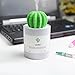 USB Cool Mist Humidifier, AmuseNd Mini Size Cactus Humidifier for Bedroom Home Office Car 280ml 50ml/h with Timed auto shutdown