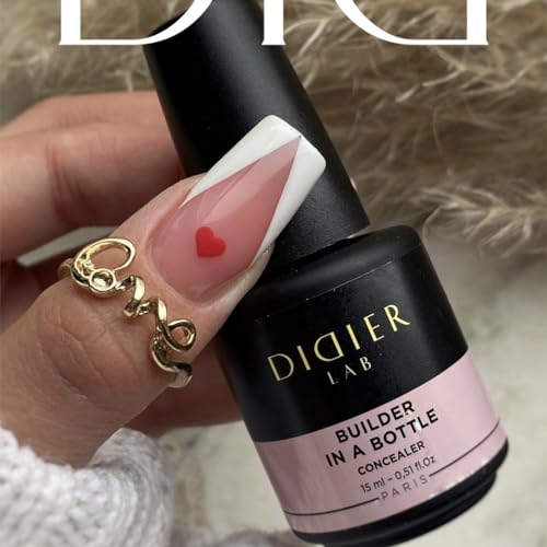 Didier Lab Premium Builder Gel in a Bottle Concealer - Strengthens Natural Nails - LED UV Hard Gel for Nail Repair and Extensions - 0.51 fl oz - Image 5