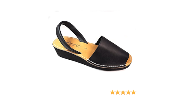 Sandalias Menorquinas CUÑA Negro - Color - Negro, Talla - 41 : Amazon.es:  Zapatos y complementos