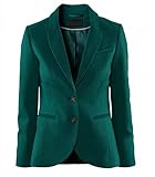 WIIPU Womens green elastic sheath blazer with split in back (J230)