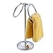 Deluxe Chrome-plated Steel Hand Towel Holder Stand