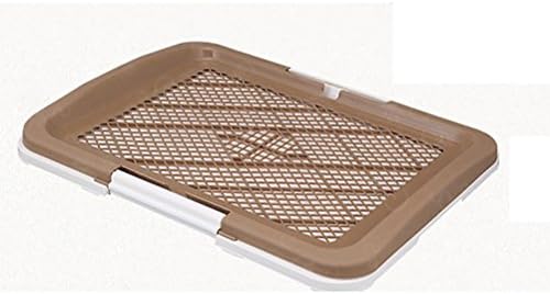 DAN Dog Toilet Pet Dog Cat Indoor Mesh Potty Toilet Protect Floor Litter Tray Pan Training Pad Holder , Coffee