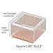 polkar Silicone Chair Leg Pads Felt Mat Table Leg Caps Hardwood Floor Protectors Square #17,Length from 1.89'' to 2.2''（48mm-55mm）(16 Pack)
