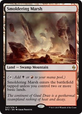 Magic: the Gathering - Smoldering Marsh (247/274) - Battle for Zendikar