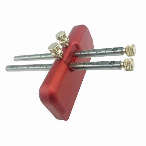 Adjustable Aluminum Alloy Marking Gauge Wood Scribe Mortise Gauge DIY Woodworking Scribing Tool(Refill not included)