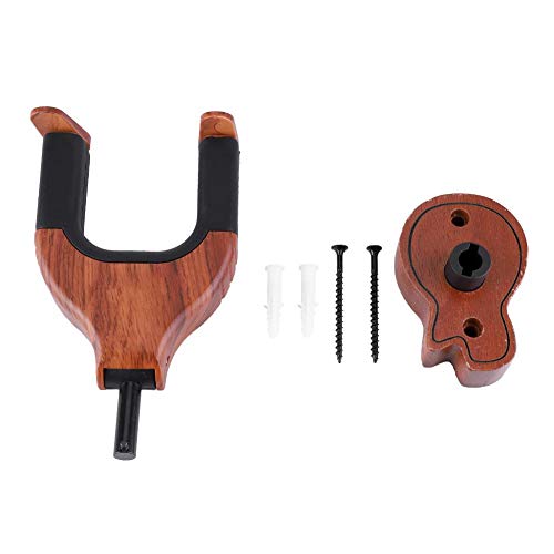 Guitar Wall Mount Hanger Hardwood Guitar Wall Hook Holder Stand Display with Screws for Anti-skid Hook