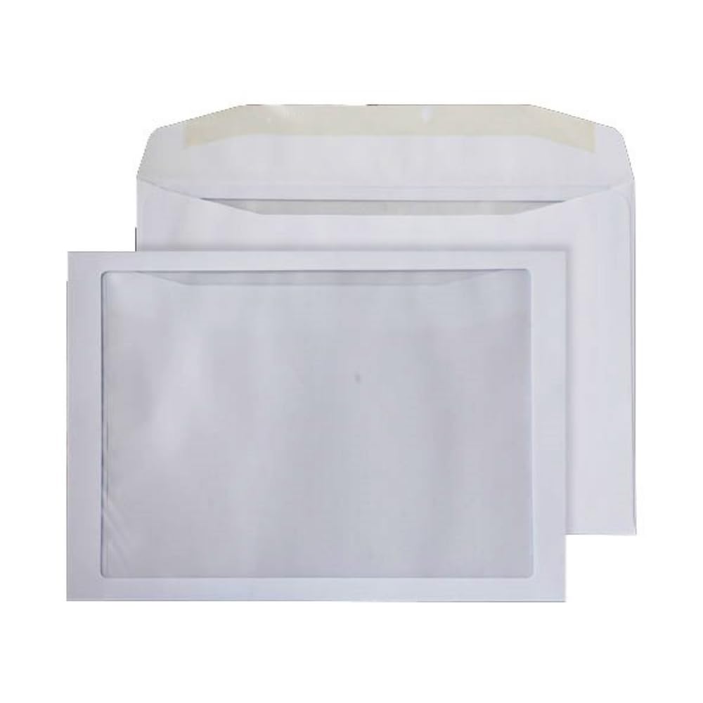 Blake Envelopes Purely Everyday FFW370 Kuvertierhüllen Briefumschläge Naßklebung Mit Vollflächiges Fenster Weiß C4 229 x 324 mm 100g/m² | 250 Stück