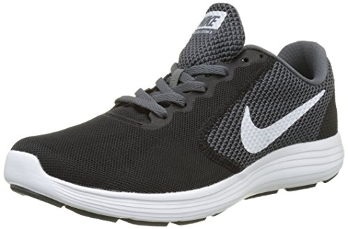 Nike Men s Revolution 3 Running Shoes (8 D(M) US, Dark Grey/White/Black)