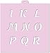 Cookie Stencil Set Alphabet 1 Bold with Mask, 4 pcs.