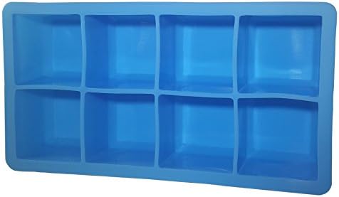 Housely Blue Silicone 8 Cube Ice Tray