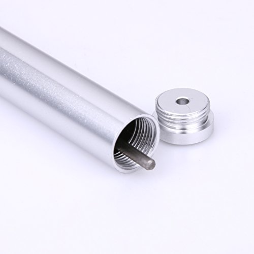 Whitelotous Brass Leather Craft Top Edge Dye Roller Pen Applicator Leather Craft Oil Painting Making Tool (Silver)