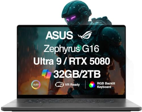ASUS ROG Zephyrus G16 AI Gaming Laptop 16.0" ROG Nebula OLED FHD+...