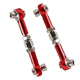 SkyQ 102017 Aluminum Linkages Alloy Sonic, for RC 1:10th 4WD Car Upgrade Parts Red(Pack of 2)