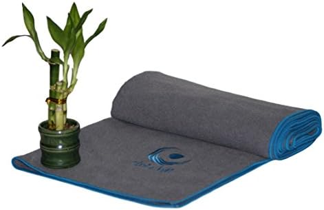 Drishti Warrior Yoga and Sport Towel - Absorbent Microfiber, Non-Slip Bikram / Hot Yoga Towel - 72" x 24" with Textured Weave