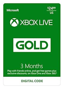 Xbox Live Gold: 3 Month Membership [Digital Code]