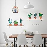 ZooartZooarts Cartoon Cactus Bird Cage wall stickers Decals Decals Kids Nursery Decor Mural
