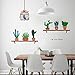 ZooartZooarts Cartoon Cactus Bird Cage wall stickers Decals Decals Kids Nursery Decor Mural