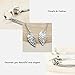 Unicra Fashion Multilayer Tassel Earrings Ear Clips with Leaf Shape for Women and Teen Girls