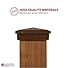 4x4 Brown (2 Pack) Slim Profile Post Cap Fits Standard Pressure Treated Post (3.5