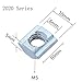 HOBBYMATE M5 Sliding Nut, Slide in T Nut for 2020 Series Aluminum Extrusion Profile Slot 6mm (Pack of 60)