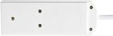 Invero 2 Gang Double Socket Extension Lead 10M Cable 13A White BS1363/A UK Plug view 7