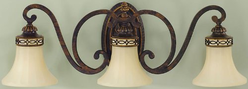 Sea Gull Lighting VS11203-WAL Drawing Room Three Light Vanity Fixture, Walnut Sea Gull Lighting VS11203-WAL Drawing Room Three Light Vanity Fixture, Walnut