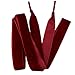 Goodlace 0.6Inch Wide of Flat Velvet Shoelaces Ribbon Shoe Laces 47Inch Dark Red