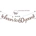 Glittery Rose Gold Cheers to 60 Years Banner for 60th Birthday Wedding Anniversary Party Decorations Supplies | Extra Rose Gold Glittery Circle Dots Garland
