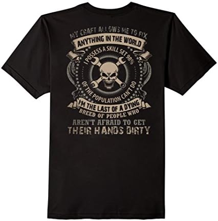 Men's Mechanic Shirts - Mechanic can fix anything in the world XL Black