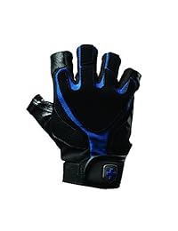 Harbinger par de guantes con tecnología, acolchado de gel, palma de piel, para levantamiento de pesas, L