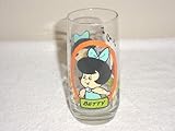 1986 Flintstone Kids Betty Glass Tumbler from Pizza
