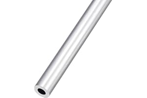 METALLIXITY 6063 Aluminum Tube (10mm OD x 6mm ID x 250mm L), Aluminum Round Tubing - for Home Furnishing, Machinery, DIY Handicraft