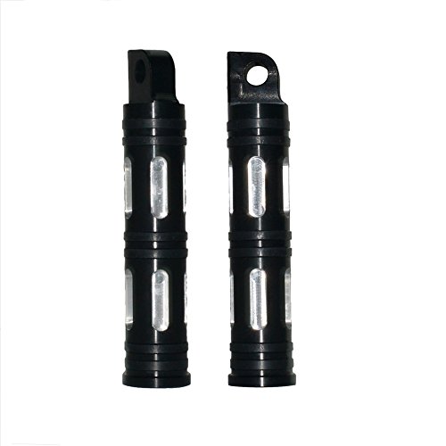 Edge Cut Foot Pegs Mount Clamp Black Motorcycle 1.25" 1 1/4" 32mm Motorcycle Engine Highway Guard Pilot Foot Pegs Mount Clamp Footpegs Footrest For Harley Davidson Touring Yamaha Honda Kawasaki - Thumbnail 4
