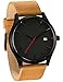 Mens Analog Quartz Watch On Clearance,POTO Leather Band Alloy Dress Wrist Watch Gift Watches RY-429
