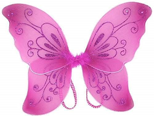 Sparkling Fairy Costume Butterfly Wings Select Color: Pink (Fuschia)