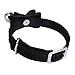 Black Cat Pet Collar kitten Velvet Bow Tie Neck Safety Bowtie With Bell by JUNDA