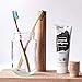 Natural Bamboo Toothbrushes (5pk) - Zero Waist Oral Care - Wooden Toothbrush - Organic, Vegan, Eco-Friendly and Biodegradable (Regular)